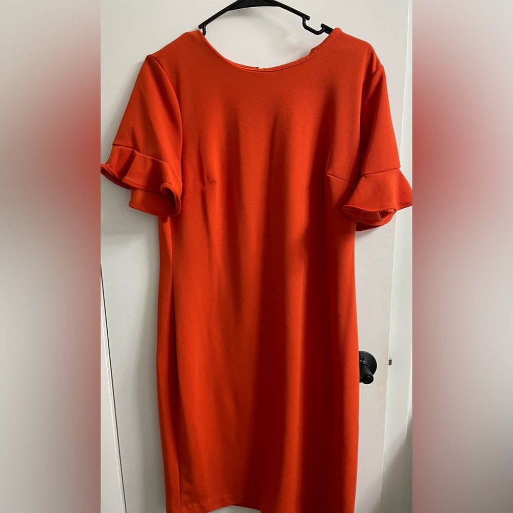 Calvin Klein orange dress 🍊